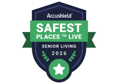 Charter Senior Living of Dedham Recognized as Safest Places to Live™ for 2026